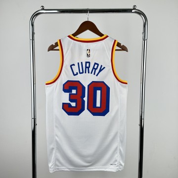 Foto do produto Regata NBA Golden State Warriors Swingman Classic Edition 24/25 Branca Stephen Curry 30