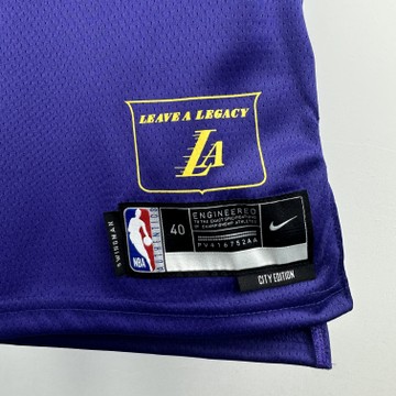 Foto do produto Regata NBA Los Angeles Lakers Swingman City Edition 24/25 Roxa LeBron James 23