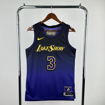 Foto do produto Camisa NBA Los Angeles Lakers Swingman City Edition 24/25 Roxa Anthony Davis 3