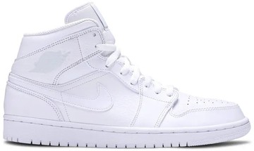 Foto do produto Tênis Air Jordan 1 Mid Triple White 2018