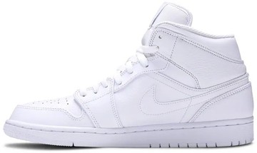 Foto do produto Tênis Air Jordan 1 Mid Triple White 2018