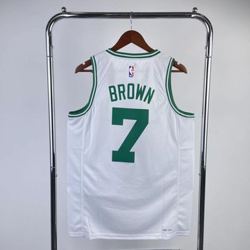 Foto do produto Regata NBA Boston Celtics Nike Icon Edition 24/25 Swingman Jersey Verde Jaylen Brown 7