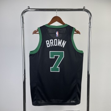 Foto do produto Regata NBA Boston Celtics Swingman Statement Edition 24/25 Preta Jaylen Brown 7