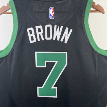 Foto do produto Regata NBA Boston Celtics Swingman Statement Edition 24/25 Preta Jaylen Brown 7