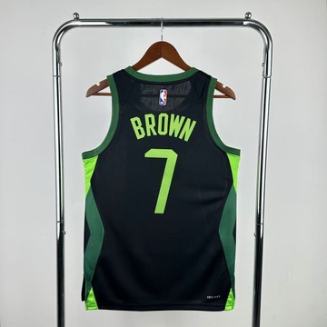 Foto do produto Regata  NBA Boston Celtics 24/25 Nike City Edition Swingman Jersey PretaJaylen Brown 7