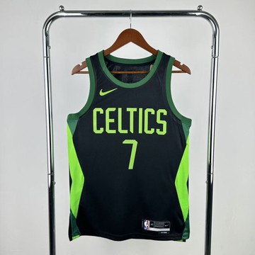 Foto do produto Regata  NBA Boston Celtics 24/25 Nike City Edition Swingman Jersey PretaJaylen Brown 7