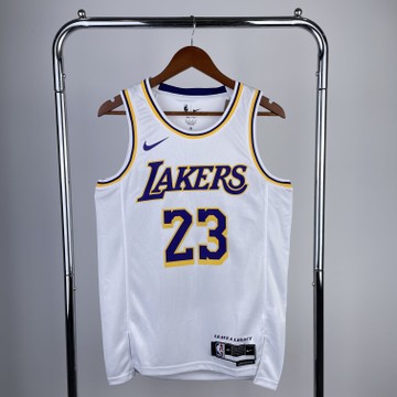 Foto do produto Regata NBA Los Angeles Lakers Nike Association Edition Swingman Jersey 24/25 Branca LeBron James 23