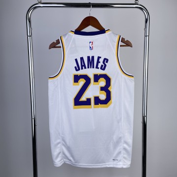 Foto do produto Regata NBA Los Angeles Lakers Nike Association Edition Swingman Jersey 24/25 Branca LeBron James 23