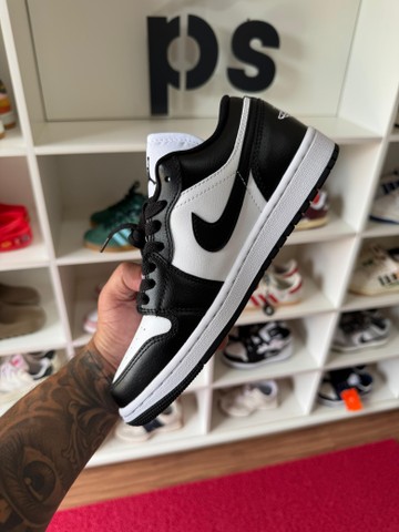 Foto do produto Tênis Air Jordan 1 Low Black Cement (PRONTA ENTREGA)