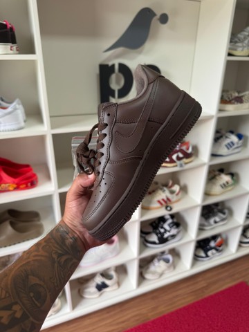 Foto do produto Tênis Nike Supreme x Air Force 1 Low Box Logo - Baroque Brown (PRONTA ENTREGA)