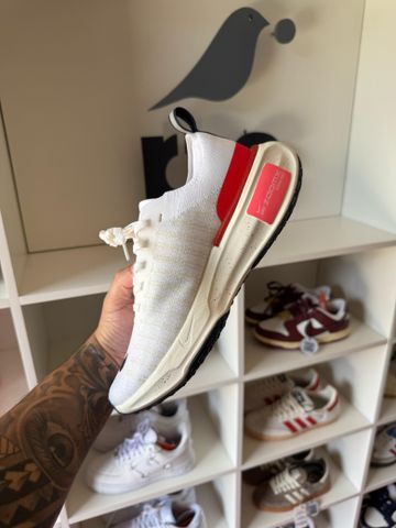 Foto do produto Tênis Nike ZoomX Invincible Run Flyknit 3 White Bright Crimson (PRONTA ENTREGA)