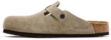 Foto do produto Slide Birkenstock Boston Suede Leather Taupe