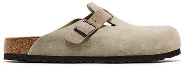 Foto do produto Slide Birkenstock Boston Suede Leather Taupe