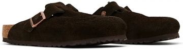 Foto do produto Slide Birkenstock Boston Suede Leather Suede Mocha