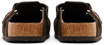 Foto do produto Slide Birkenstock Boston Suede Leather Suede Mocha
