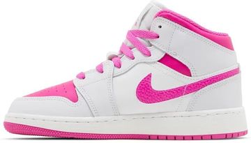 Foto do produto Tênis Air Jordan 1 Mid GS Fire Pink