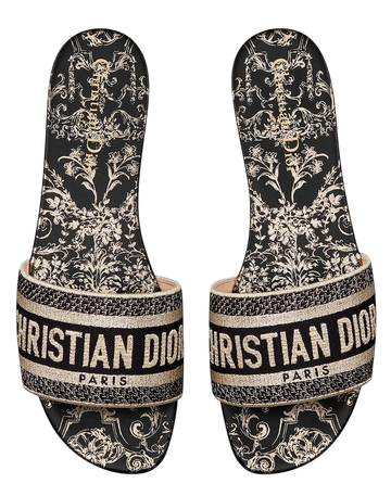 Foto do produto Sandália Dior Sandalo Dway Cotone Black Gold