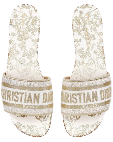 Foto do produto Sandália Dior Sandalo Dway Cotone White Black