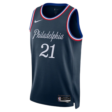 Foto do produto Regata Philadelphia 76ers City Edition 25/26 Azul Joel Embiid 21