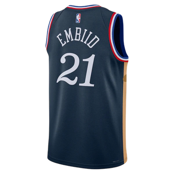 Foto do produto Regata Philadelphia 76ers City Edition 25/26 Azul Joel Embiid 21