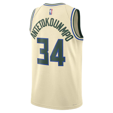 Foto do produto Regata Milwaukee Bucks City Edition 25/26 Giannis Antetokounmpo 34