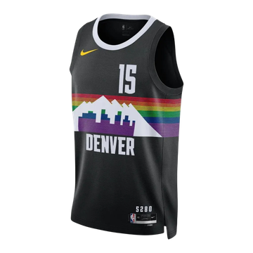 Foto do produto Regata NBA Denver Nuggets 25/26 City Edition Swingman Jersey Nikola Jokic 15 Preta