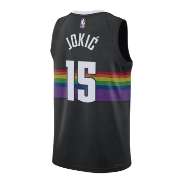 Foto do produto Regata NBA Denver Nuggets 25/26 City Edition Swingman Jersey Nikola Jokic 15 Preta