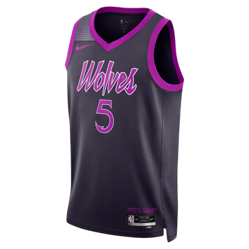 Foto do produto Regata Minnesota Timberwolves City Edition 25/26 Anthony Edwards 5 Roxa