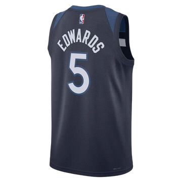 Foto do produto Regata NBA Minnesota Timberwolves Icon Edition Swingman Jersey Anthony Edwards 5 Azul