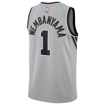 Foto do produto Regata NBA San Antonio Spurs 25/26 Statement Edition Swingman Jersey Victor Wembanyama 1 Cinza