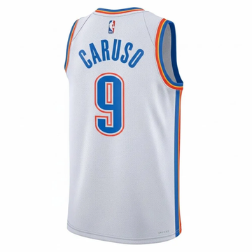 Foto do produto Regata NBA Oklahoma City Thunder Association Edition Swingman Jersey Alex Caruso 9 Branca