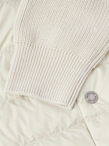 Foto do produto Jaqueta Moncler Ribbed Cotton and Quilted Shell Down Zip-Up Cardigan