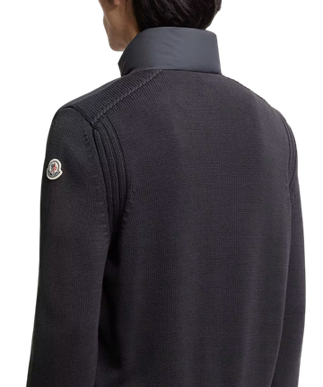 Foto do produto Jaqueta Moncler Navy Blue Padded Cotton Cardigan