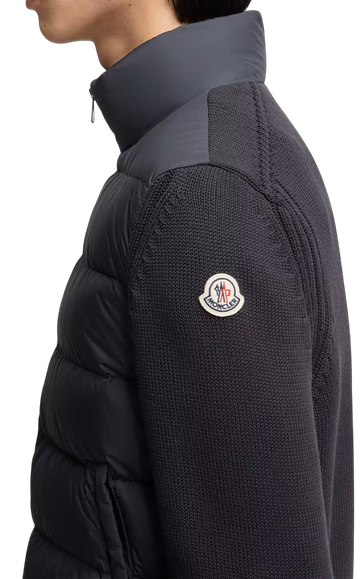 Foto do produto Jaqueta Moncler Navy Blue Padded Cotton Cardigan