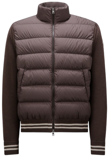 Foto do produto Jaqueta Moncler Logo-Appliqué Padded Jacket - Brown