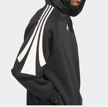 Foto do produto Moletom Adidas Basketball 3-Stripes Fleece Hoodie 