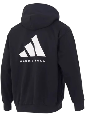 Foto do produto Moletom Adidas Basketball Fleece Hoodie Black