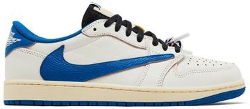 Foto do produto Tênis Fragment Design x Travis Scott x Air Jordan 1 Retro Low OG SP Sail Military Blue
