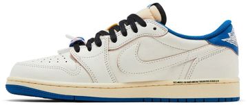 Foto do produto Tênis Fragment Design x Travis Scott x Air Jordan 1 Retro Low OG SP Sail Military Blue