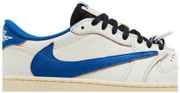 Foto do produto Tênis Fragment Design x Travis Scott x Air Jordan 1 Retro Low OG SP Sail Military Blue
