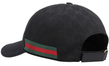 Foto do produto Boné Gucci Gg Baseball Black Logo All Over