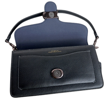 Foto do produto Bolsa Coach Polished Pebble Leather Tabby 26 Black