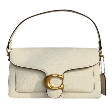 Foto do produto Bolsa Coach Polished Pebble Leather Tabby 26 White Gold
