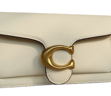 Foto do produto Bolsa Coach Polished Pebble Leather Tabby 26 White Gold