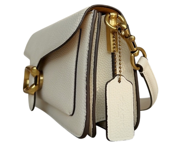 Foto do produto Bolsa Coach Polished Pebble Leather Tabby 26 White Gold