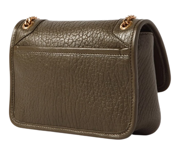 Foto do produto Bolsa Saint Laurent Niki Mini Crinkled-leather Shoulder Bag Army Green