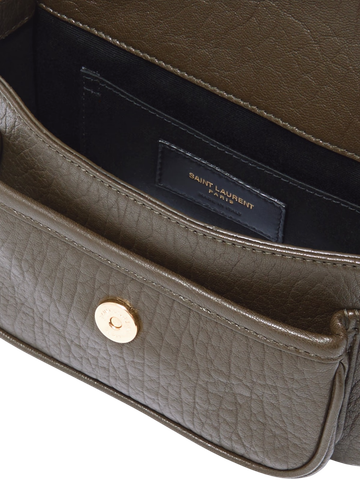 Foto do produto Bolsa Saint Laurent Niki Mini Crinkled-leather Shoulder Bag Army Green
