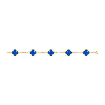 Foto do produto Pulseira Van Cleef Vintage Alhambra 5 motivos Ágata
