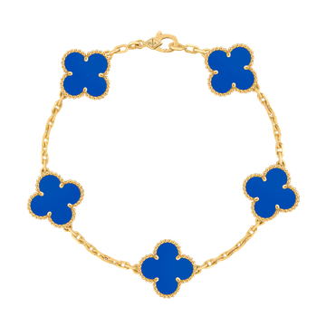 Foto do produto Pulseira Van Cleef Vintage Alhambra 5 motivos Ágata