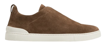 Foto do produto Tênis Zegna Triple Stitch Brown Suede